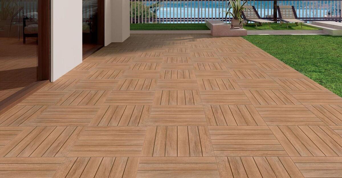 Kütahya Seramik Teras Kahve Mat Rölyefli Yer Duvar Seramiği 55010933 - 60x60