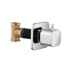 Adell Square Ankastre Ara Musluk Pirinç Gövde 1/2" Krom