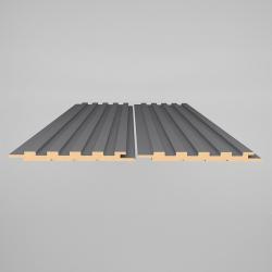 AGT LB-3783 Ahşap Meşe 158x2800x12 mm 3D Duvar Paneli