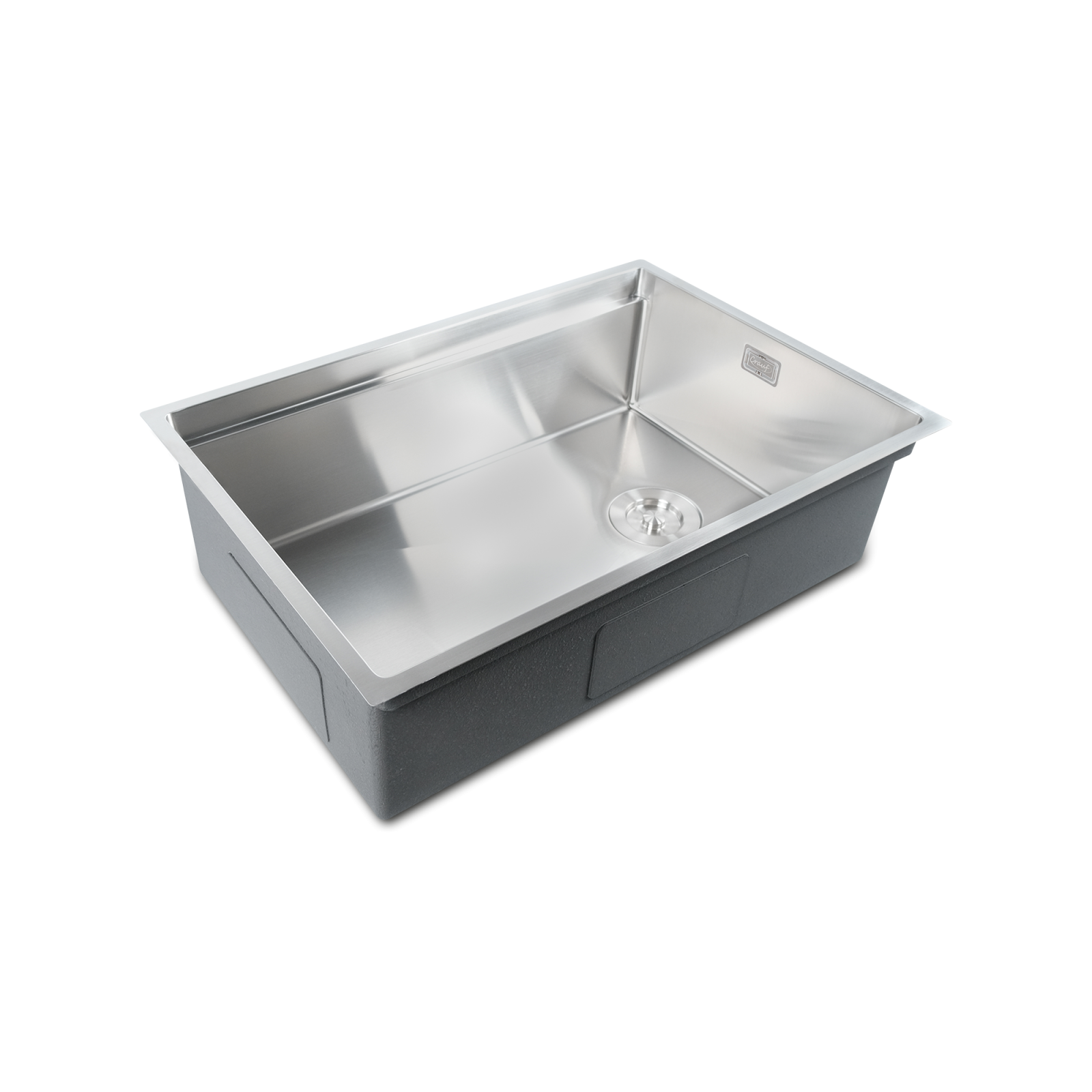 Crauf Vertice 4870 Evye Tek Gözlü 70x48 cm Platinum Satin (İnox) uygulama örneği