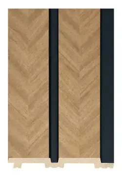 DECOLUX Elite AP-015-326 Koyu Balık Sırtı Meşe 120x2800x12 mm Duvar Paneli