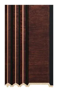DECOLUX Metropolis AP-081-318 Koyu Dişbudak Altın 116x2800x10 mm Duvar Paneli