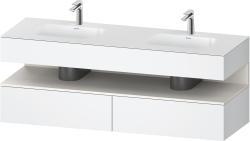 Duravit Studio F. A. Porsche Collection Ankastre lavabo tezgahlı dolap ünitesi ile birlikte 1600 mm Beyaz Mat QA4797084180000