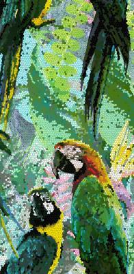 Etili Seramik 45x90 Paradise Parrot Papagan Dekor Full Lappato