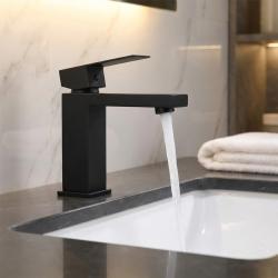 Fleko Rio Lavabo Bataryası Siyah uygulama örneği