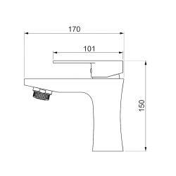 Fleko Round Lavabo Bataryası Inox uygulama örneği