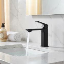 Fleko Levi Lavabo Bataryası Siyah uygulama örneği