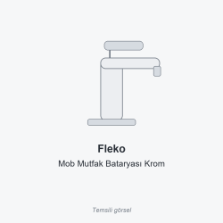 Fleko Mob Mutfak Bataryası Krom