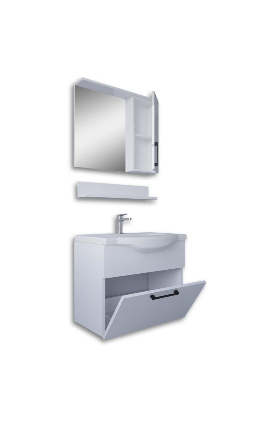 Teta Home Eko Banyo Dolabı Seti 62,2x34,5x50 cm Beyaz uygulama örneği