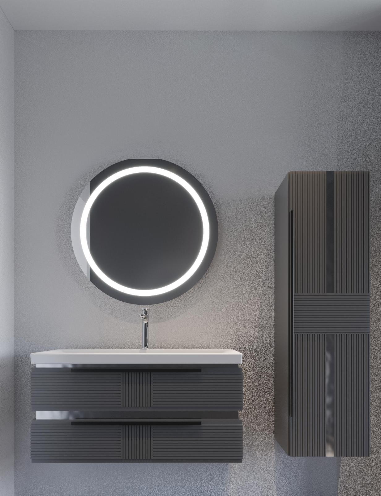 Holzenberg Nairos Banyo Dolabı 80 cm Frame Lavabolu uygulama örneği