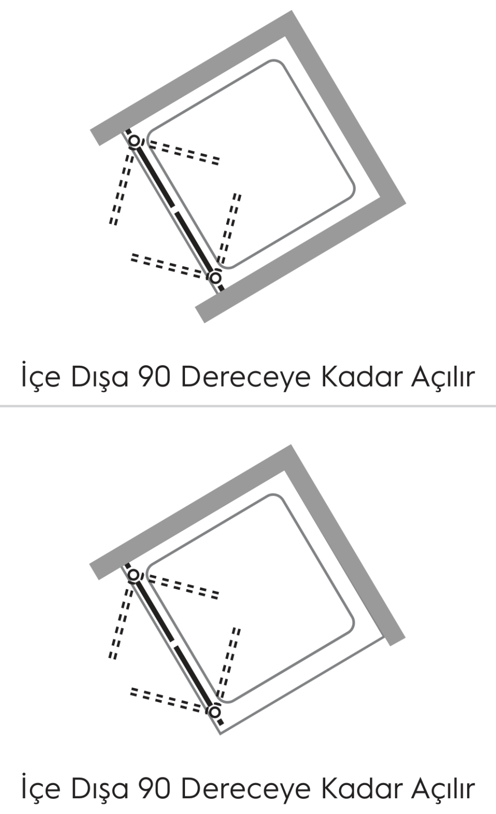 Hüppe Solva AK C DUAL T Ön Cephe Duşakabin uygulama örneği