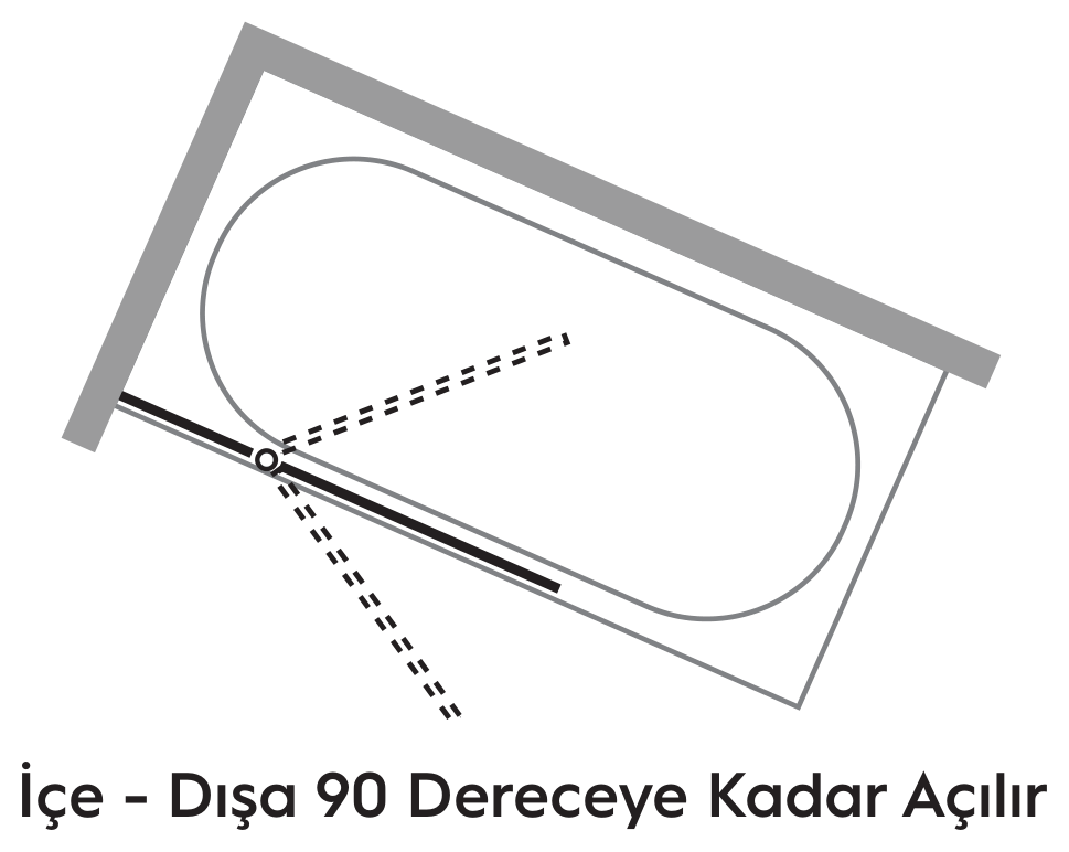 Hüppe Design Pure SAK S T Walk-in Duşakabin uygulama örneği