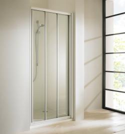 Hüppe Classics-V2 KY C K2S1 T Ön Cephe Duşakabin — 101-131 cm, Parlak Gümüş, Kumlama