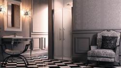 Hüppe Victorian AK C DUAL T Ön Cephe Duşakabin — 69-101 cm, Altın, Reflekte Bronz / Füme Cam