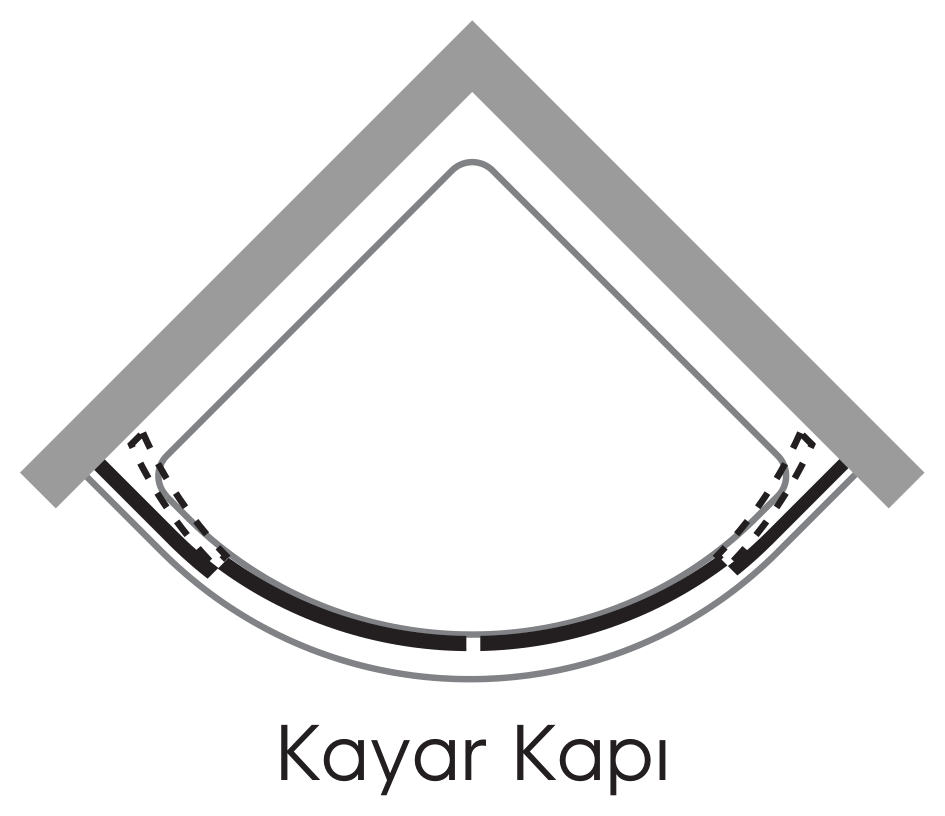 Hüppe Design Pure EE KY O K2S2 T Oval Köşe Duşakabin uygulama örneği
