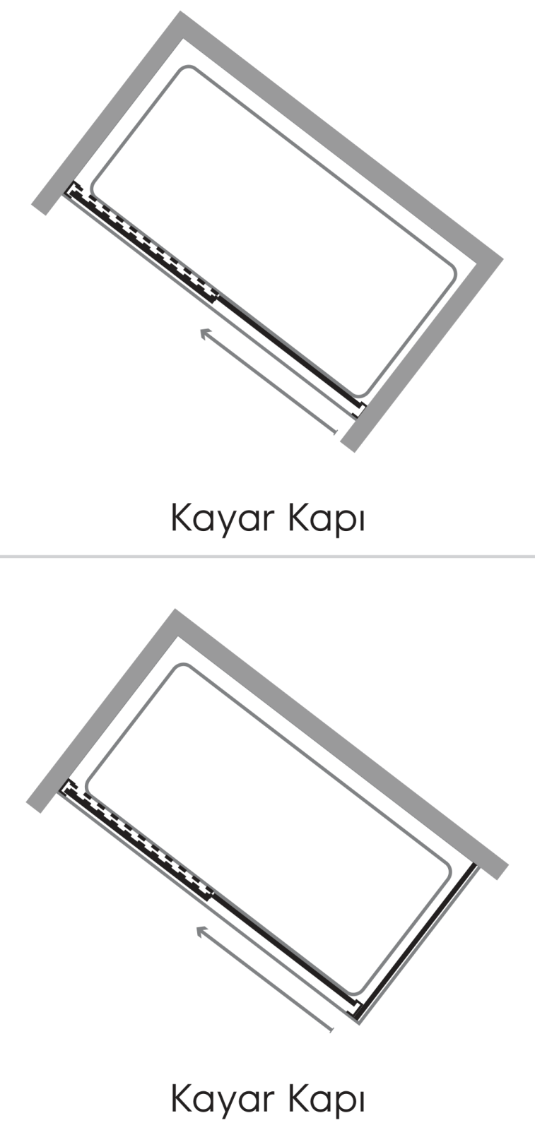 Hüppe X1 KY C K1S1 T Ön Cephe Duşakabin uygulama örneği