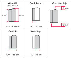 Hüppe Victorian SAK S T Studio Kapısız Çözümler Walk-in Duşakabin — 99-111 cm, Altın, Şeffaf Cam