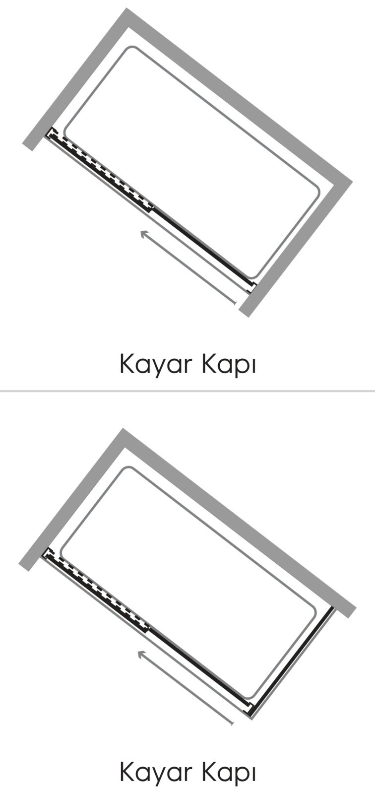 Hüppe Classics KY C K1S1 T Ön Cephe Duşakabin uygulama örneği