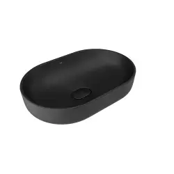 Çanakkale Seramik Zero 2.0 Oval Çanak Lavabo Mat Siyah 60x40