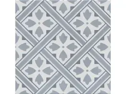 Çanakkale Seramik Ornament Mat Mavi Geometrik Sırlı Granit