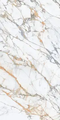 Çanakkale Seramik Calacatta Macchia Parlak Kalesinterflex Porselen Plaka 162x323