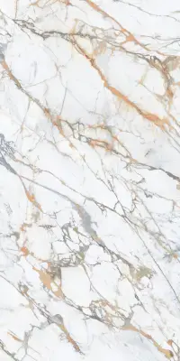 Çanakkale Seramik Calacatta Macchia Parlak Kalesinterflex Porselen Plaka 162x323