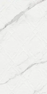 Çanakkale Seramik 40x80 Sandra Beyaz Parlak Damask Dekor