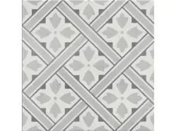 Çanakkale Seramik 33x33 Ornament Gri Mat Geometrik Sırlı Granit