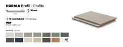 KASTAMONU ENTEGRE Norm A WPD07 Boyanabilir PP 151x2800x10 mm Duvar Profili