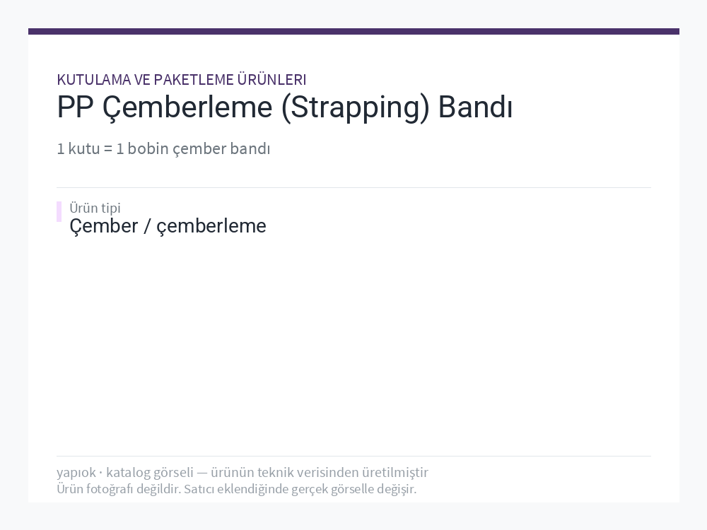 PP Çemberleme (Strapping) Bandı