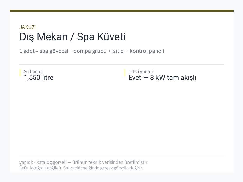 Dış Mekan / Spa Küveti