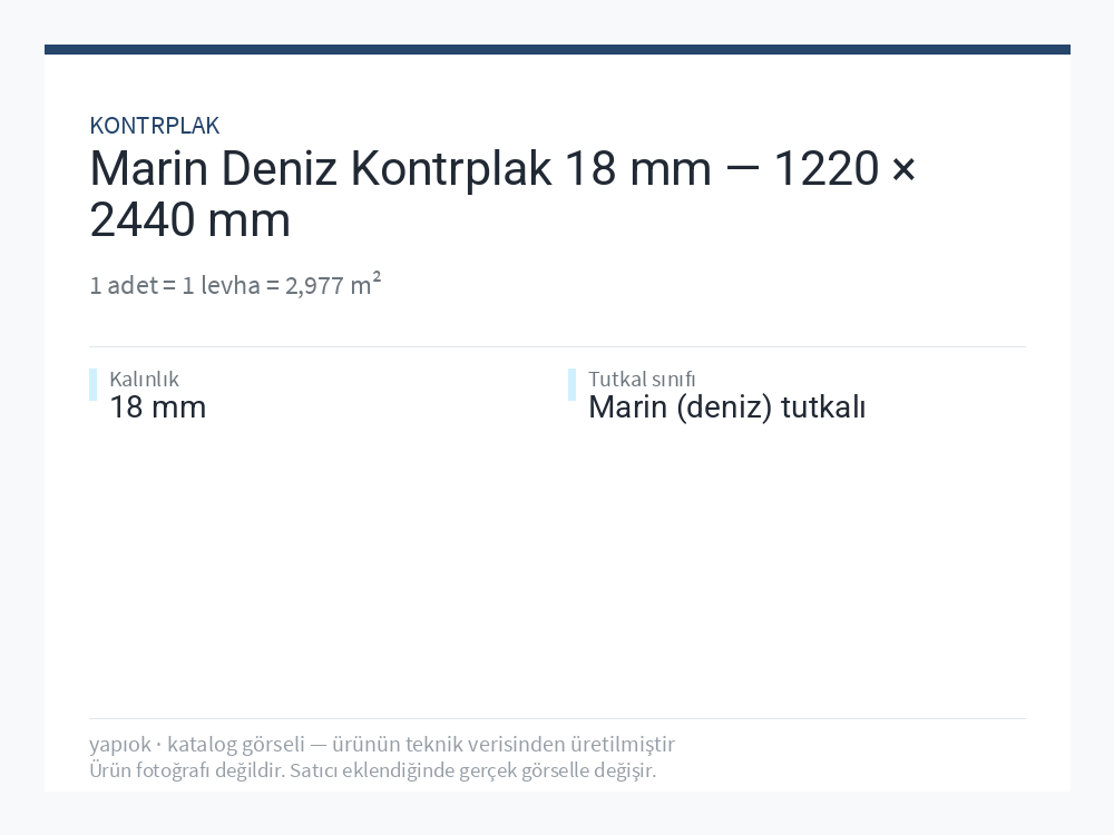 Marin Deniz Kontrplak 18 mm — 1220 × 2440 mm