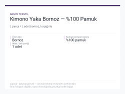 Kimono Yaka Bornoz — %100 Pamuk