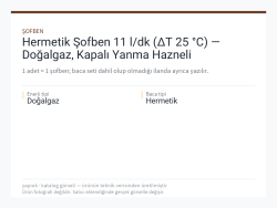 Hermetik Şofben 11 l/dk (ΔT 25 °C) — Doğalgaz, Kapalı Yanma Hazneli