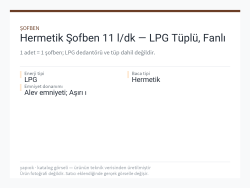 Hermetik Şofben 11 l/dk — LPG Tüplü, Fanlı