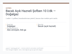 Bacalı Açık Hazneli Şofben 10 l/dk — Doğalgaz