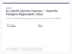 Su Ceketli Şömine Haznesi — Kalorifer Peteğine Bağlanabilir, Odun