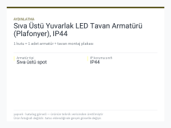 Sıva Üstü Yuvarlak LED Tavan Armatürü (Plafonyer), IP44
