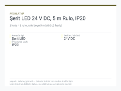 Şerit LED 24 V DC, 5 m Rulo, IP20