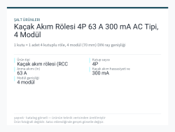 Kaçak Akım Rölesi 4P 63 A 300 mA AC Tipi, 4 Modül