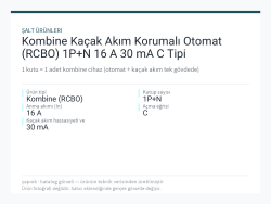 Kombine Kaçak Akım Korumalı Otomat (RCBO) 1P+N 16 A 30 mA C Tipi