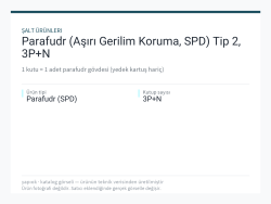 Parafudr (Aşırı Gerilim Koruma, SPD) Tip 2, 3P+N