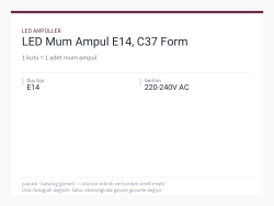 LED Mum Ampul E14, C37 Form