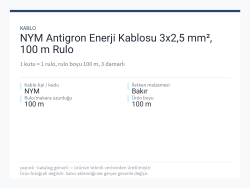 NYM Antigron Enerji Kablosu 3x2,5 mm², 100 m Rulo