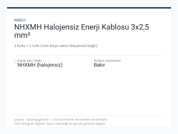 NHXMH Halojensiz Enerji Kablosu 3x2,5 mm²