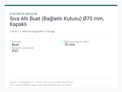 Sıva Altı Buat (Bağlantı Kutusu) Ø70 mm, Kapaklı