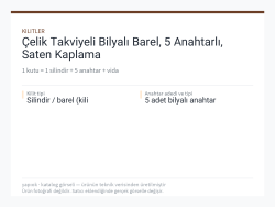 Çelik Takviyeli Bilyalı Barel, 5 Anahtarlı, Saten Kaplama