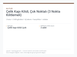 Çelik Kapı Kilidi, Çok Noktalı (3 Nokta Kilitlemeli)