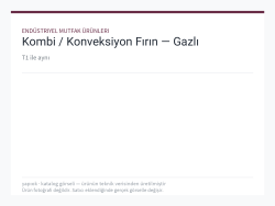 Kombi / Konveksiyon Fırın — Gazlı