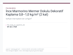 İnce Marmorino Mermer Dokulu Dekoratif Kaplama 0,8–1,0 kg/m² (2 kat)